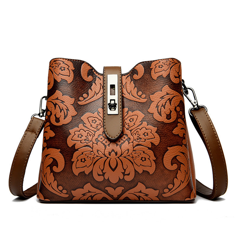 Women's Fashionable Mom Retro Large Capacity Crossbody Bags