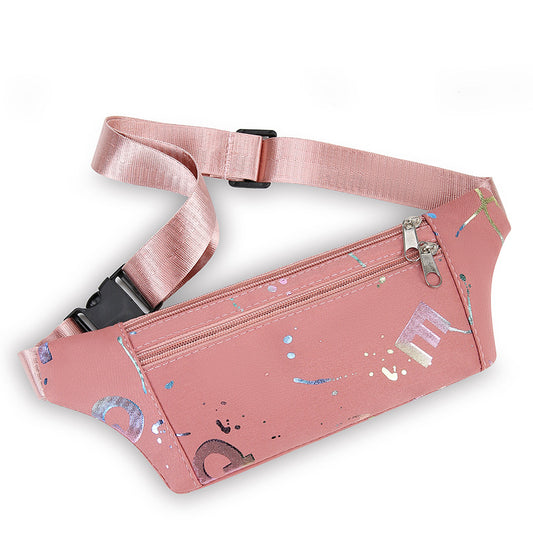 Macaron Color Mobile Waterproof Cross Body Waist Packs