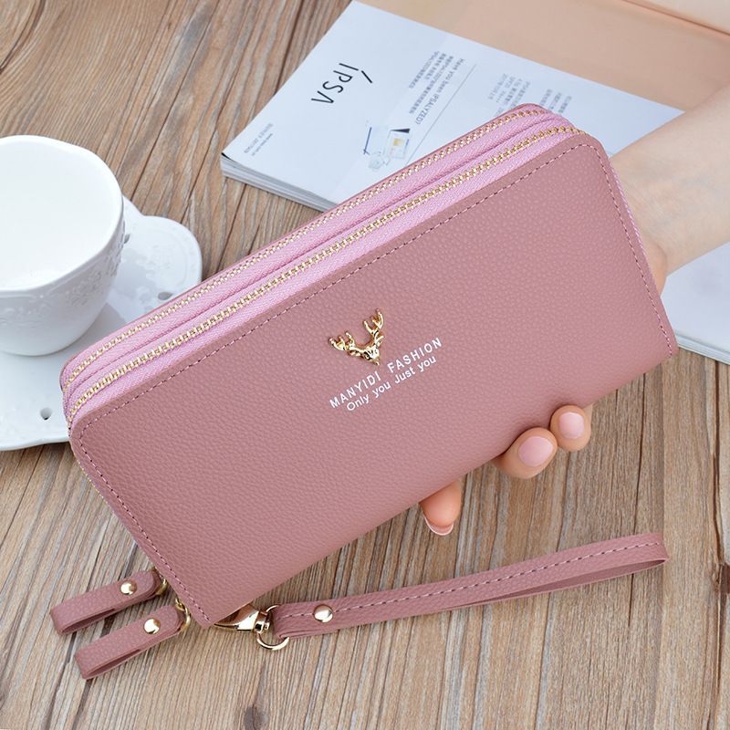 Women's Long Double Zip Large Capacity Clutch Ladies Wallets