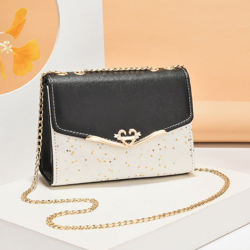 Chain Korean Style Fashionable With Sequins Shoulder Bags