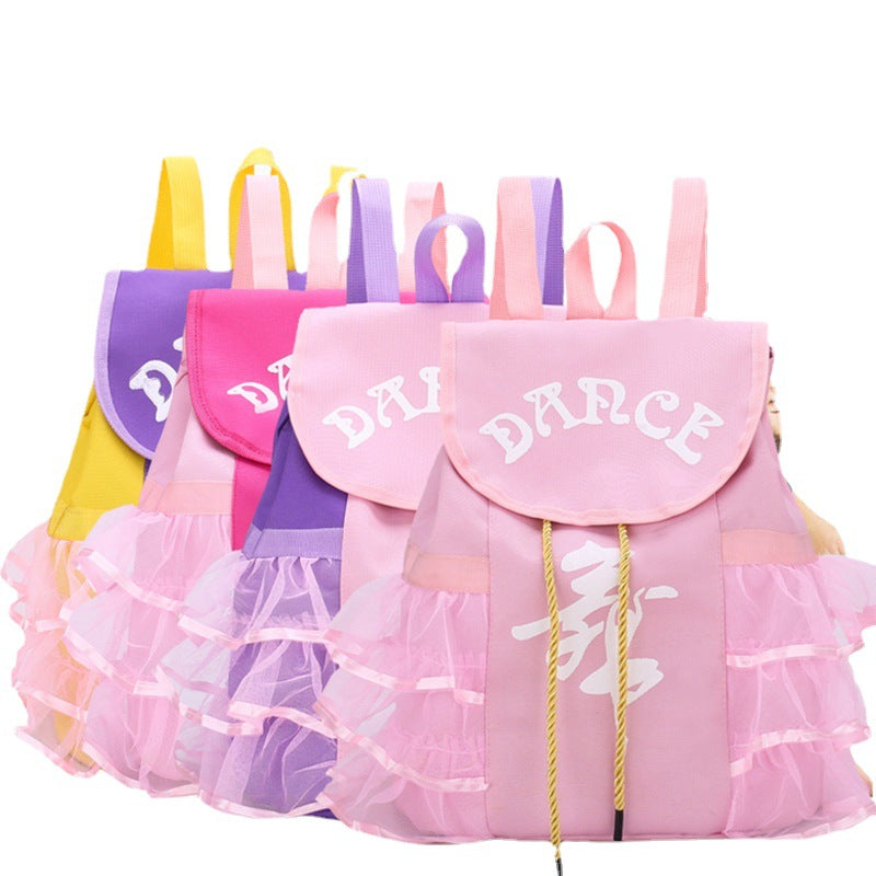 Children's Dance Double Latin Ballet Printing Princess Children's Backpacks