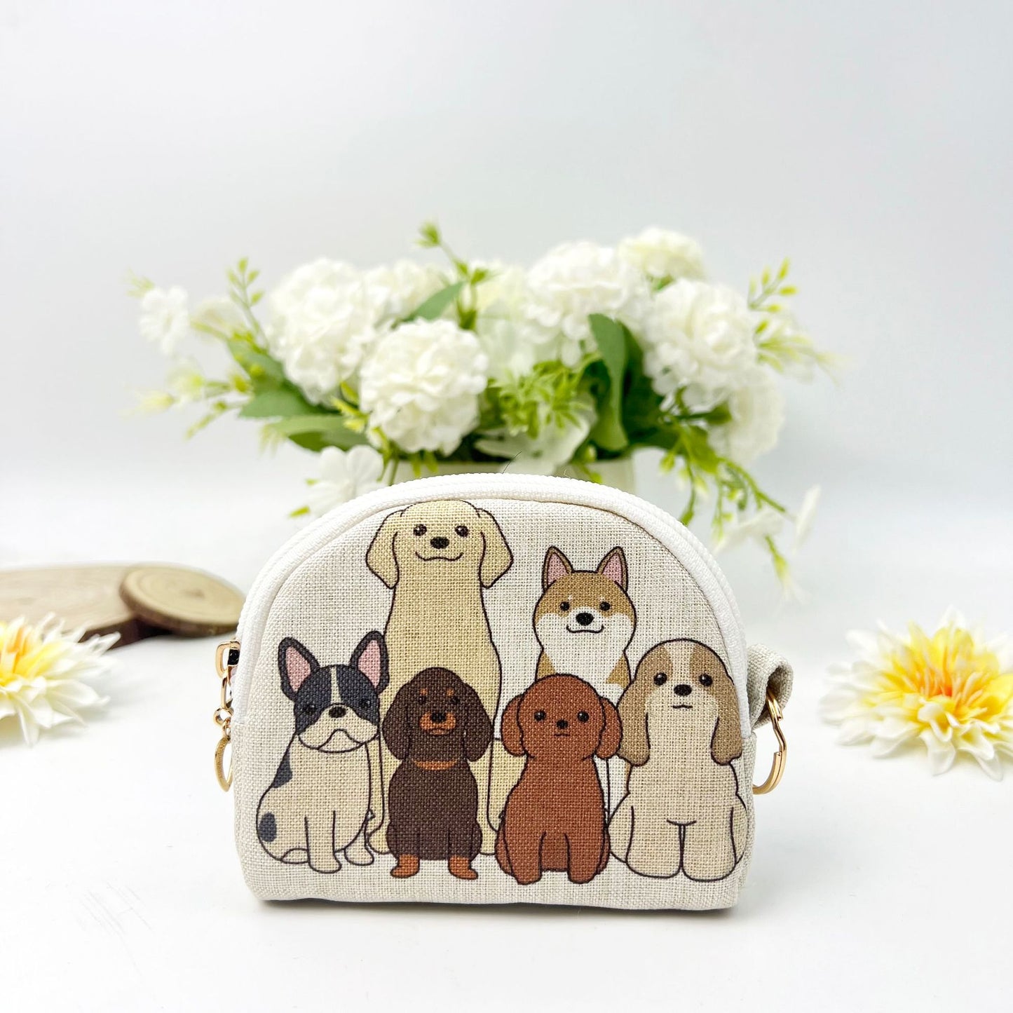 Hot Stamping Zipper Shell Portable Storage Small Coin Purses