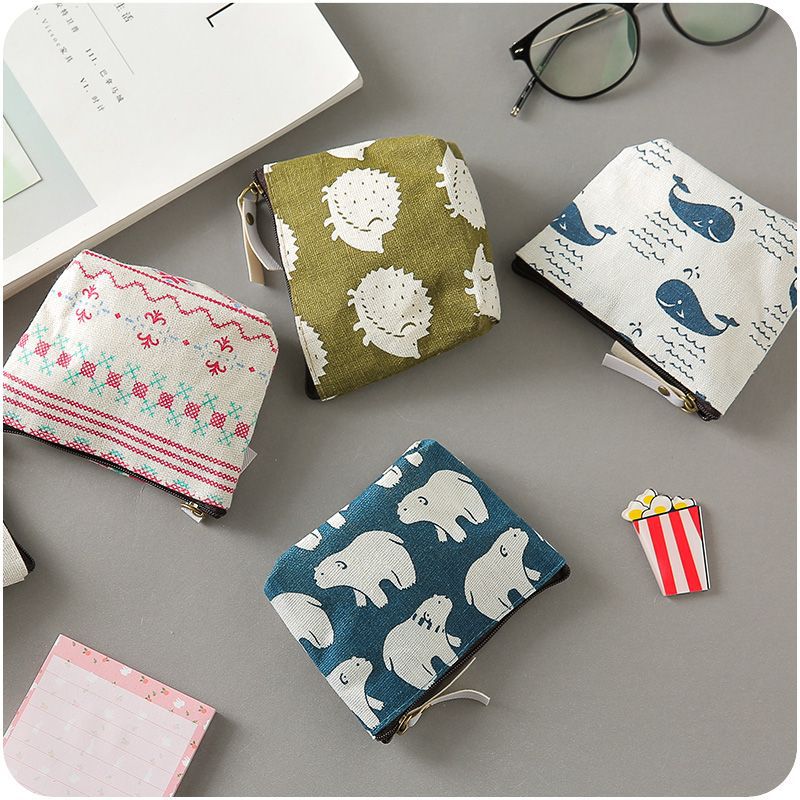 Compact Mini Small Carry-on Fabric Storage Ladies Wallets