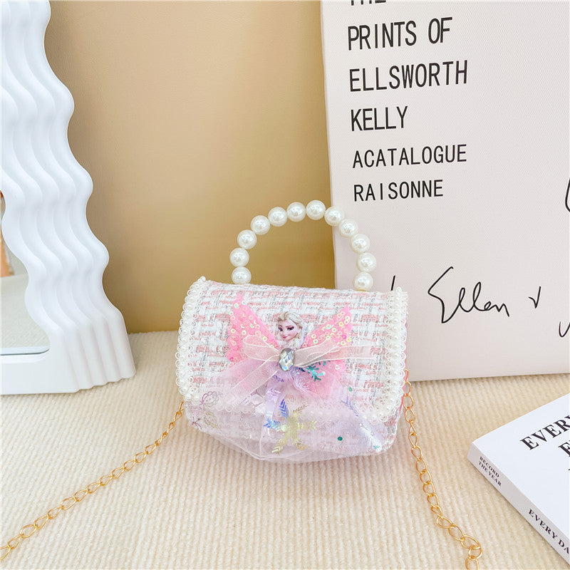 Children's Female Pearl Hand Cartoon Classic Style Children's Coin Purse