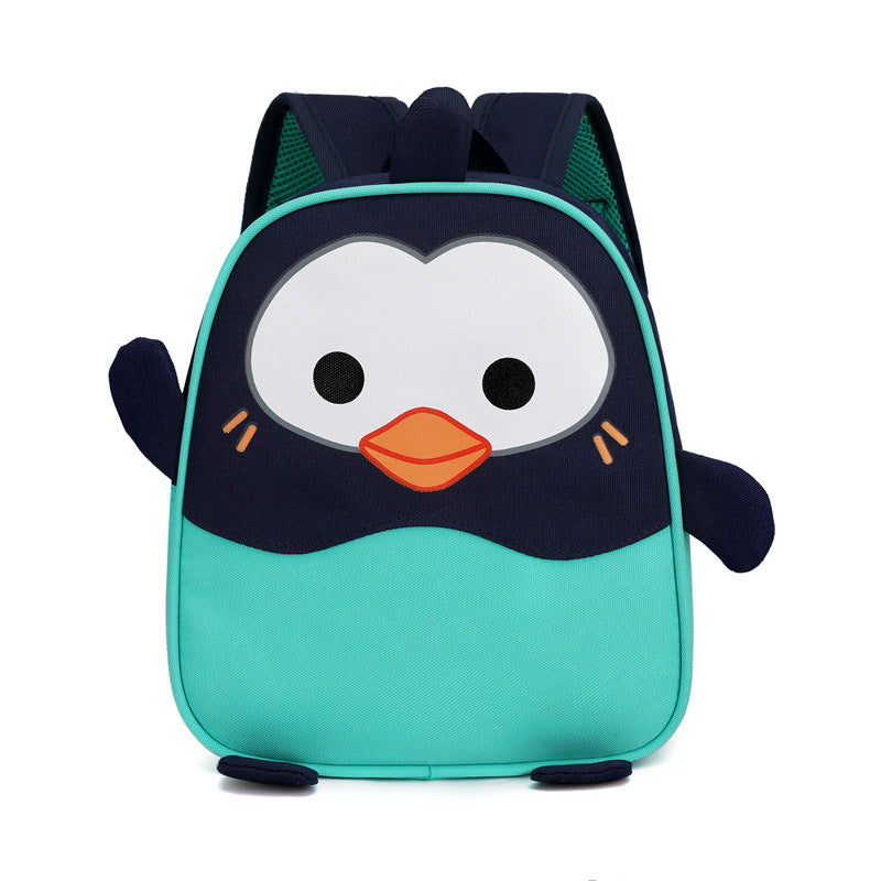 Children's Burden Alleviation Cute Penguin Waterproof Kindergarten School Bags