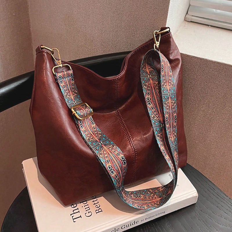 Women's Retro Style Geometric Print Strap Crossbody Bags