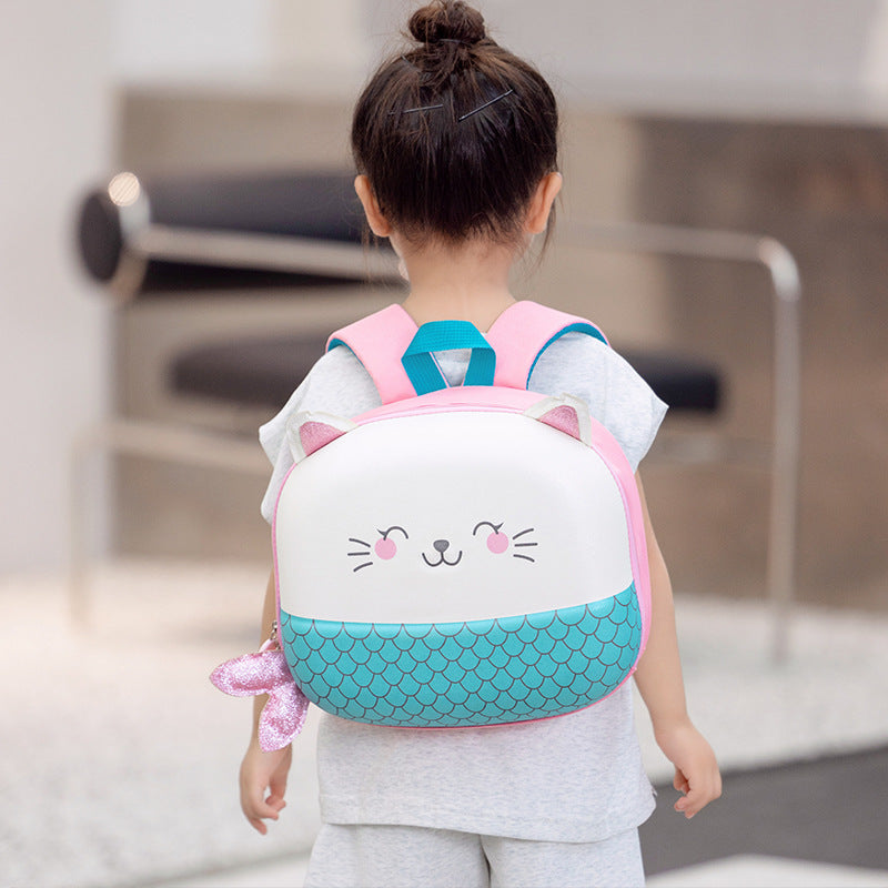 Children's Egg Shell Fashion Cartoon Printed Year-old Kindergarten School Bags