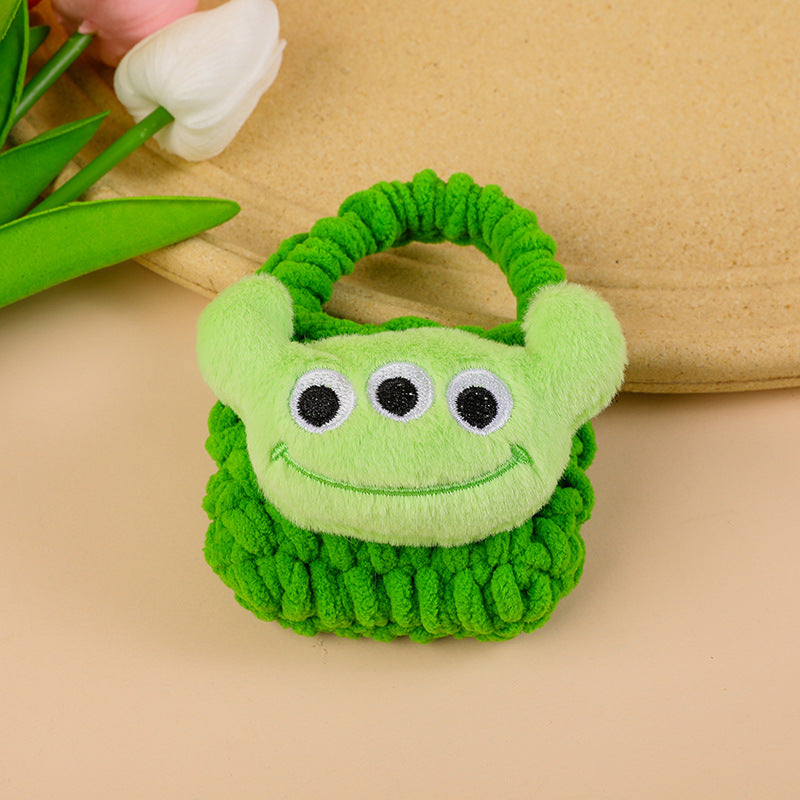 Handmade Knitted Buggy Headset Protective Cover Coin Purses