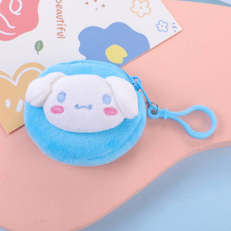 Women's Earphone Cute Round Pendant Car Small Coin Purses