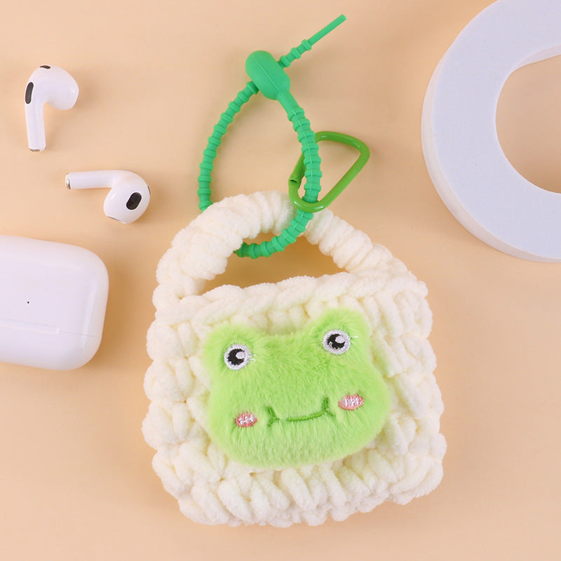 Knitted Earphone Sleeves Apple Protective Female Coin Purses