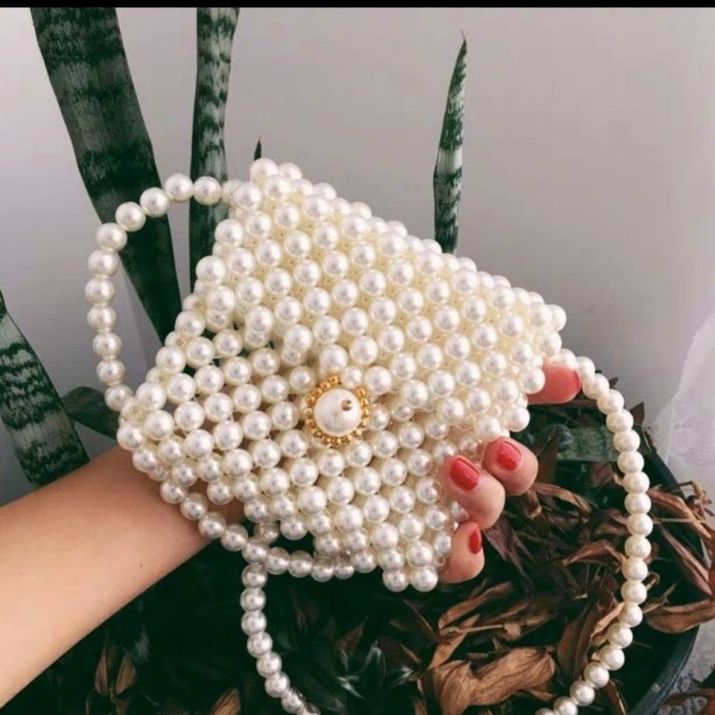 Women's Vintage Pearl Fashion Versatile Mobile Crossbody Bags