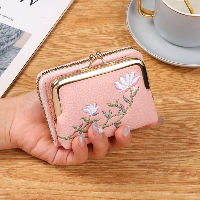 Women's Mini Fashion Small Large Capacity Expanding Coin Purses