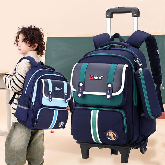 Children's Primary Grade Lightweight Burden Alleviation Spine Elementary School Students' Schoolbags