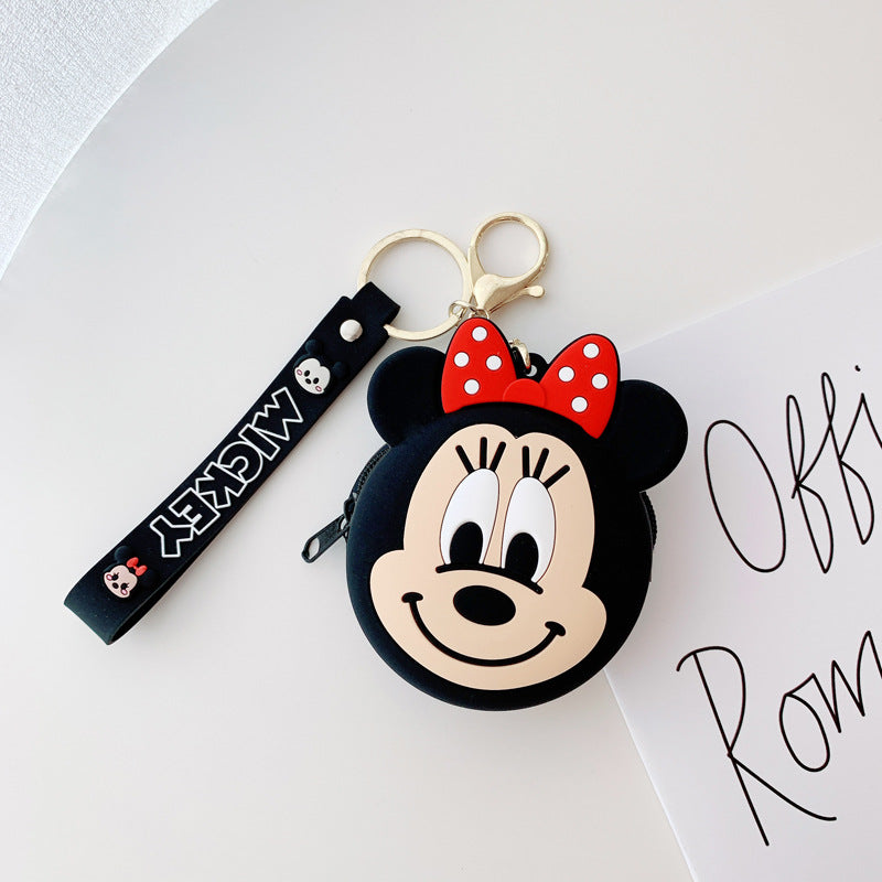 Dessin animé Mickey Minnie Silicone Couple changement porte-monnaie