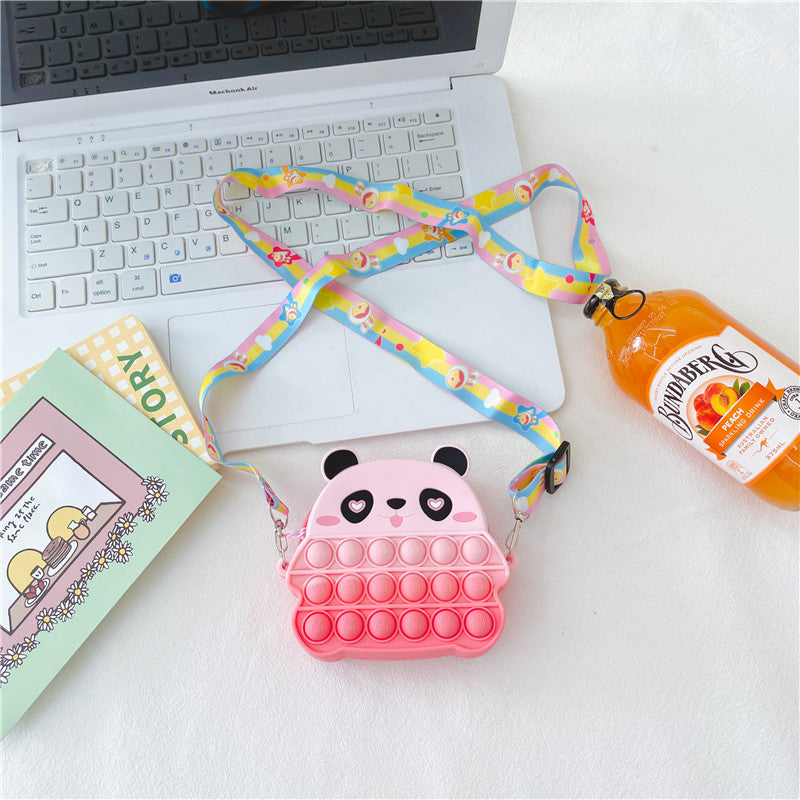 Killer Pioneer Trendy Squeezing Toy Cartoon Kitten Children's Coin Purse