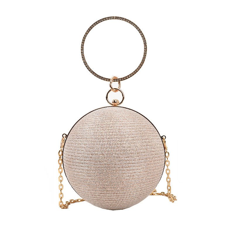 Women's Personalized Design Spherical Fashion Small Round Children's Shoulder Bags