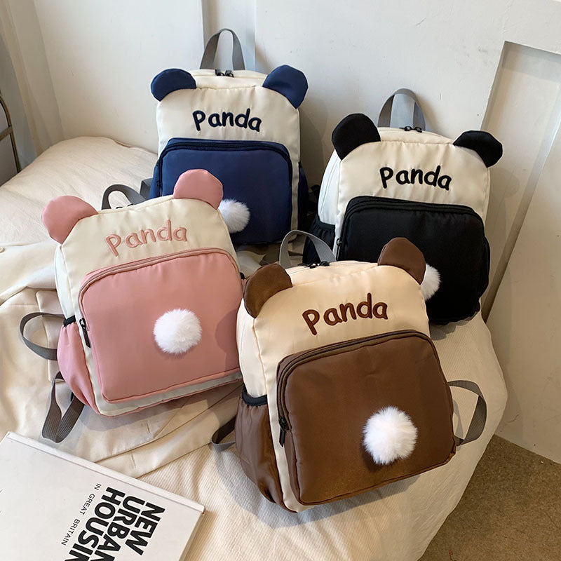 Children's Contrast Color Canvas Fashion Going Out Children's Backpacks