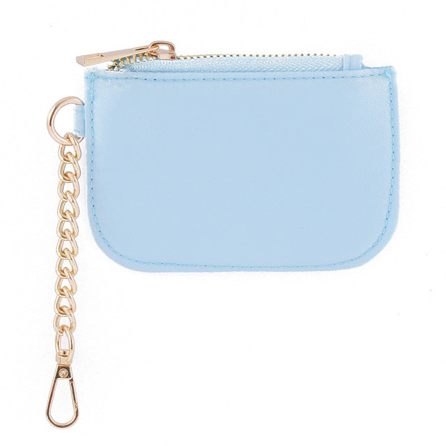 Women's Nylon High-grade Metal Zipper Waterproof Mini Purses