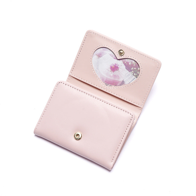 Women's Korean Style Multiple Slots Cat Short Ladies Wallets