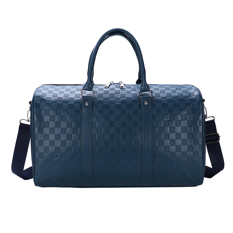 Fashion Plaid Embossed Short-distance Portable Large Travel Bags