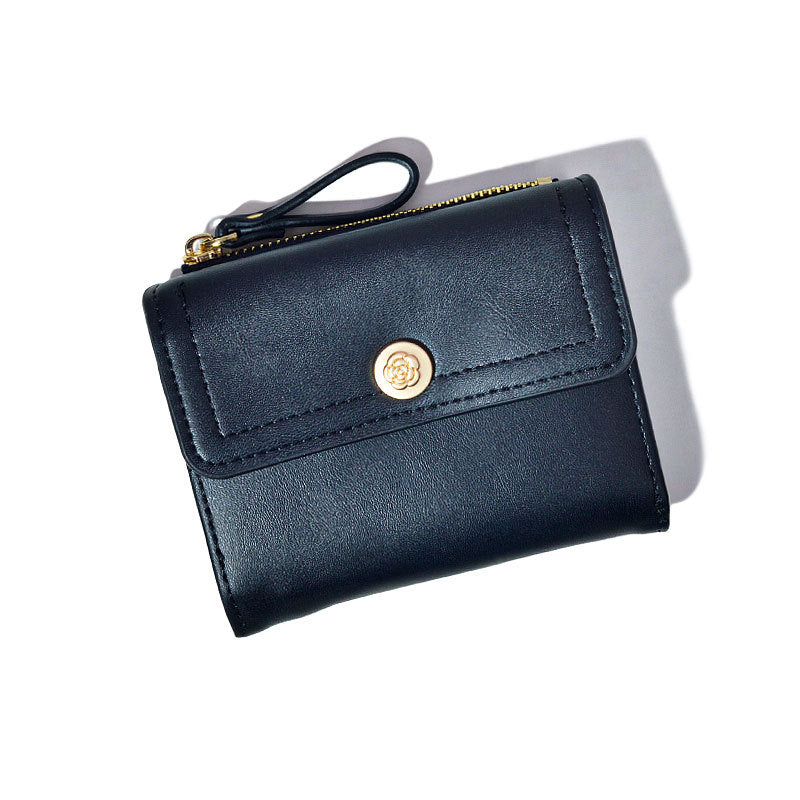 Women's Short Chic Folding Minimalist Credentials Purses