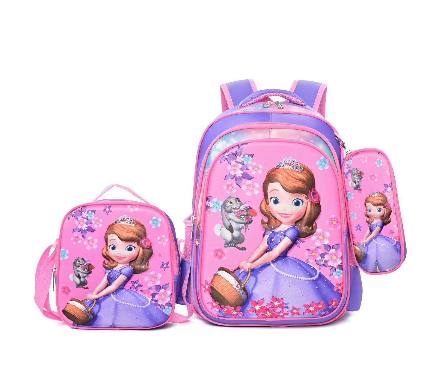 Cool Primary Set Cartoon Pencil Lunch Bags