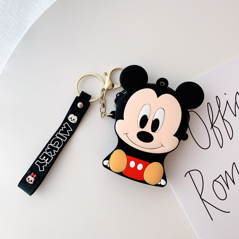 Dessin animé Mickey Minnie Silicone Couple changement porte-monnaie