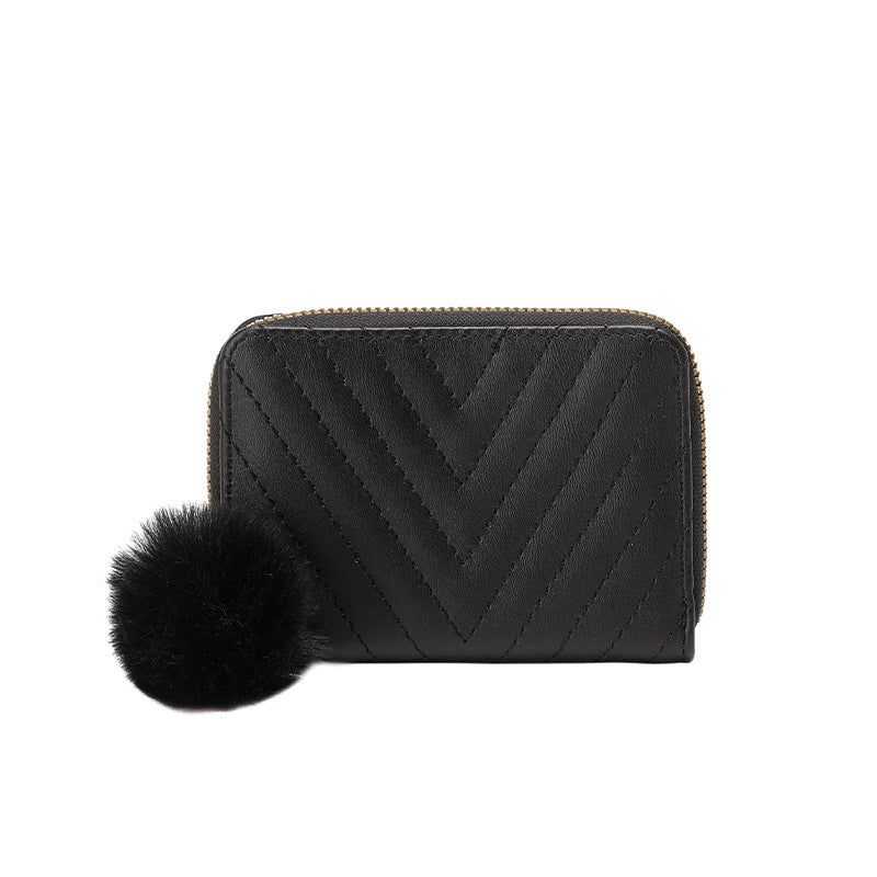 Joli petit sac à main simple en peluche brodé pour femme