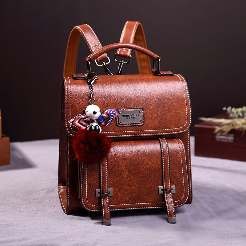 Women's Genuine Leather Retro Style Multipurpose Fashion Backpacks