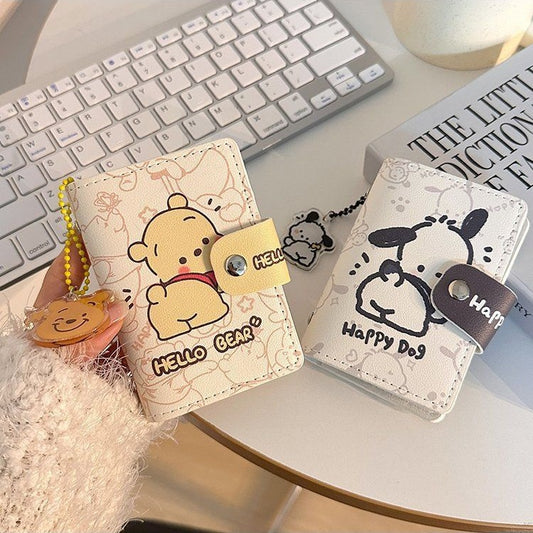 Women's Cute Cartoon Large Capacity Compact Snap Coin Purses