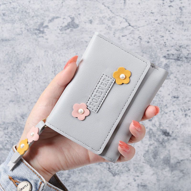 Women's Short Thin Small Heart Fashion Mini Card Holder