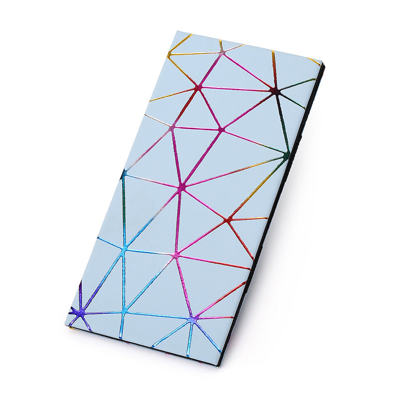 Women's & Men's & Creative Long Rhombus Laser Indentation Men's Wallets