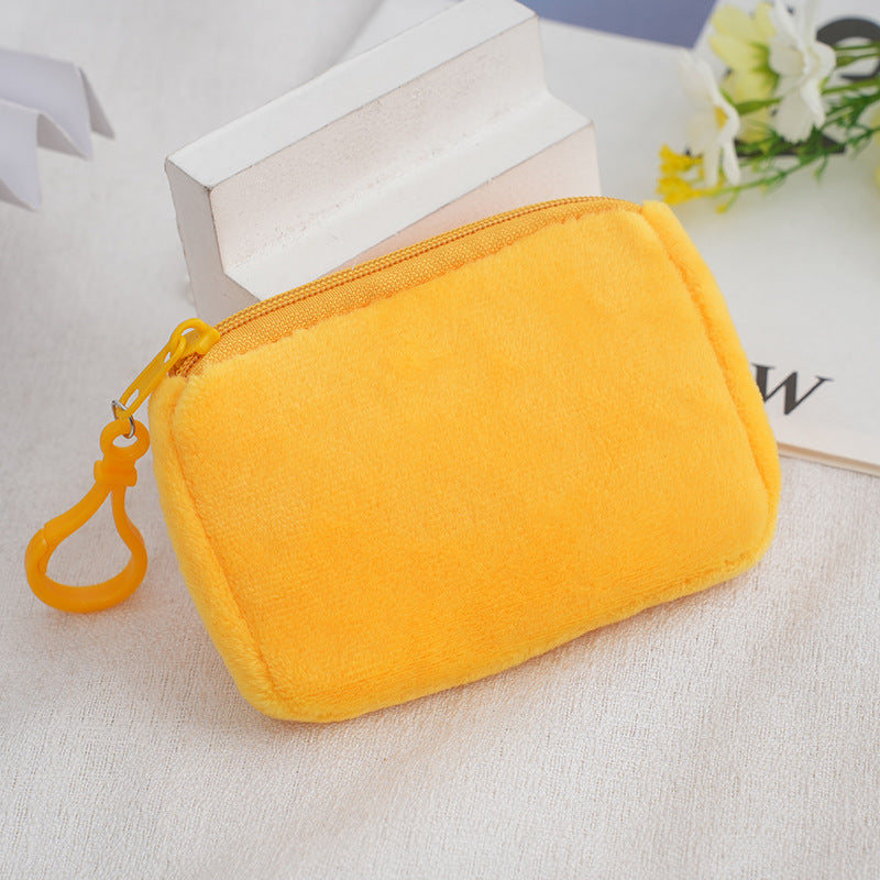 Solid Color Plush Storage Candy Small Cute Children's Coin Purse