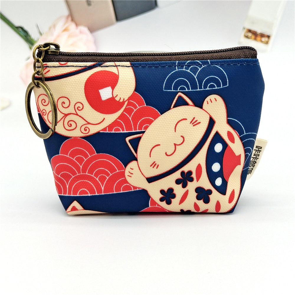 Women's Film Printed Cartoon Sier Sundries Storage Coin Purses