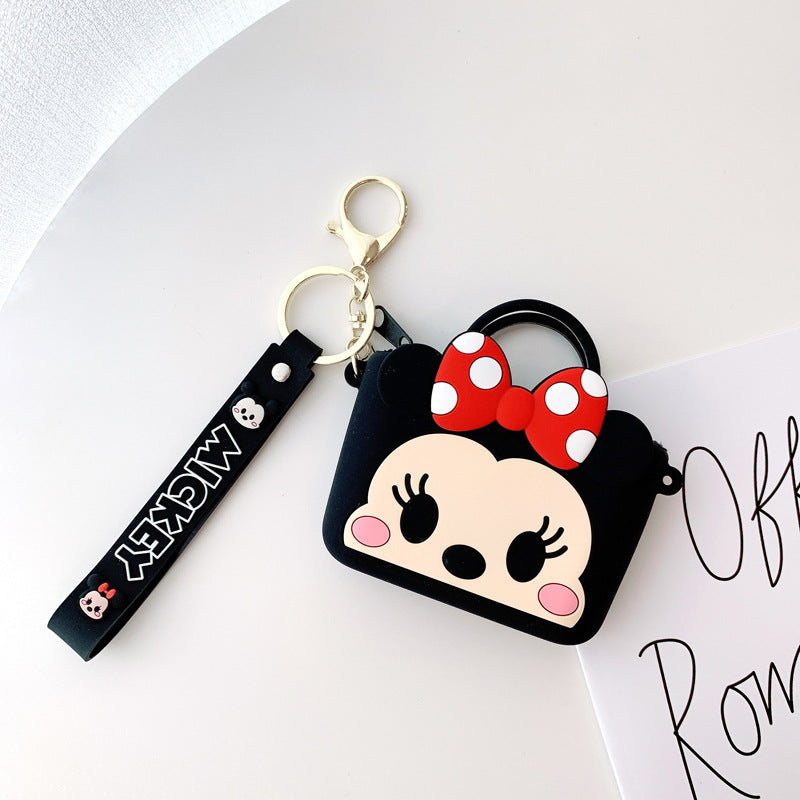 Cartoon Mickey Minnie Silicone Couple Change Coin Purses