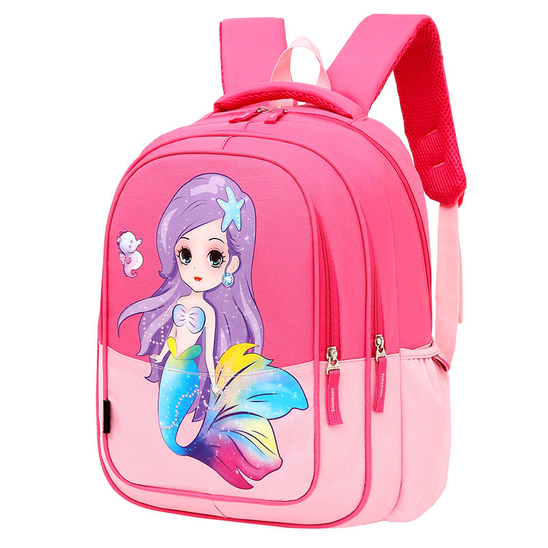 Children's Beautiful Elegant Classic Mermaid Cartoon Elementary School Students' Schoolbags