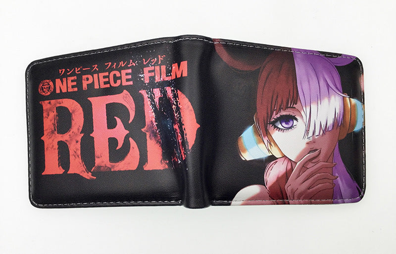 Piece Anime Peripheral Short Trendy Unique Ladies Wallets