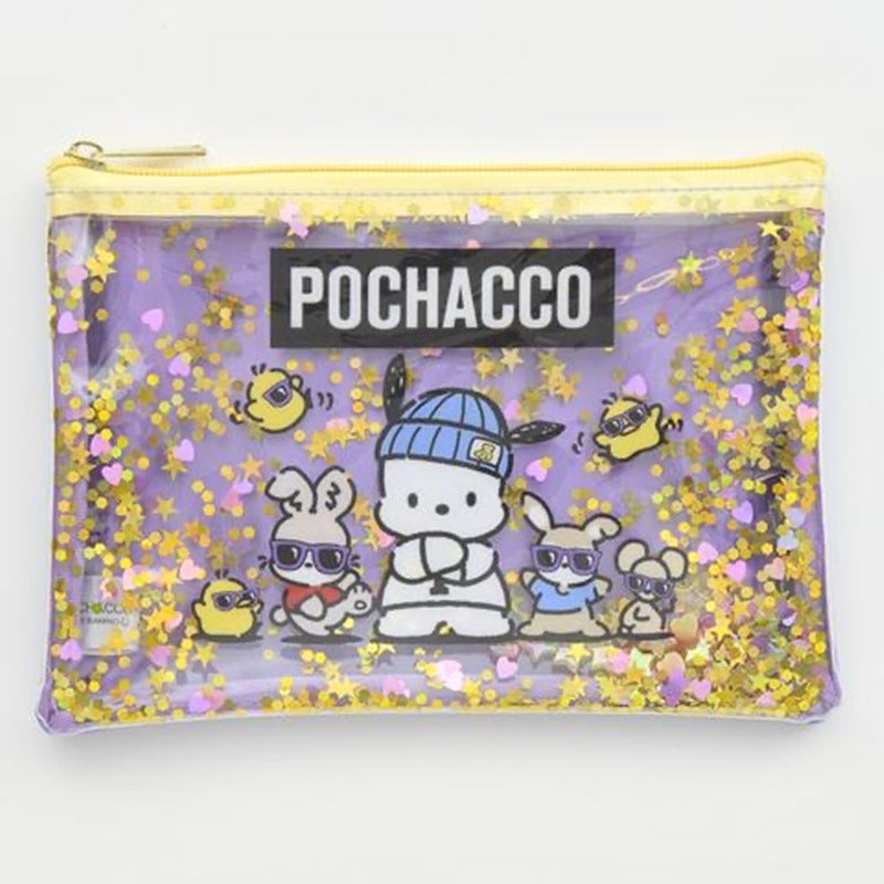 Cute Pacha Dog Clow Transparent Waterproof Cosmetic Bags