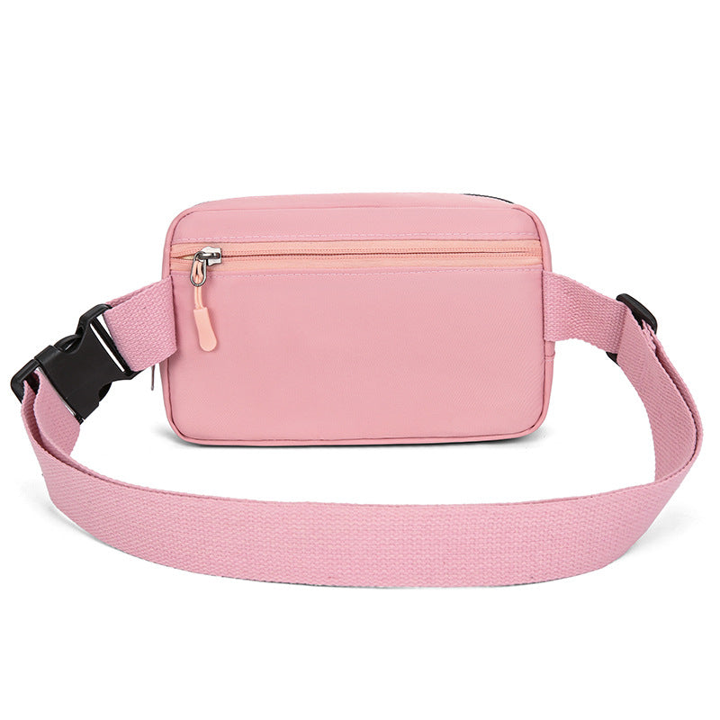 Women's Fashionable Korean Exercise Nylon Cloth Small Waist Packs