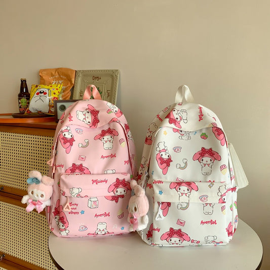 Women's Printed Iti Waterproof Melody Minority Korean Backpacks