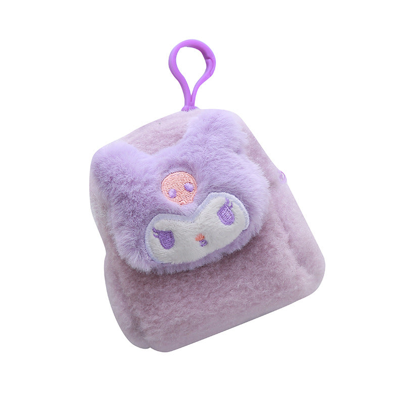 Cartoon Plush Small Earphone Sleeves Storage Claw Coin Purses