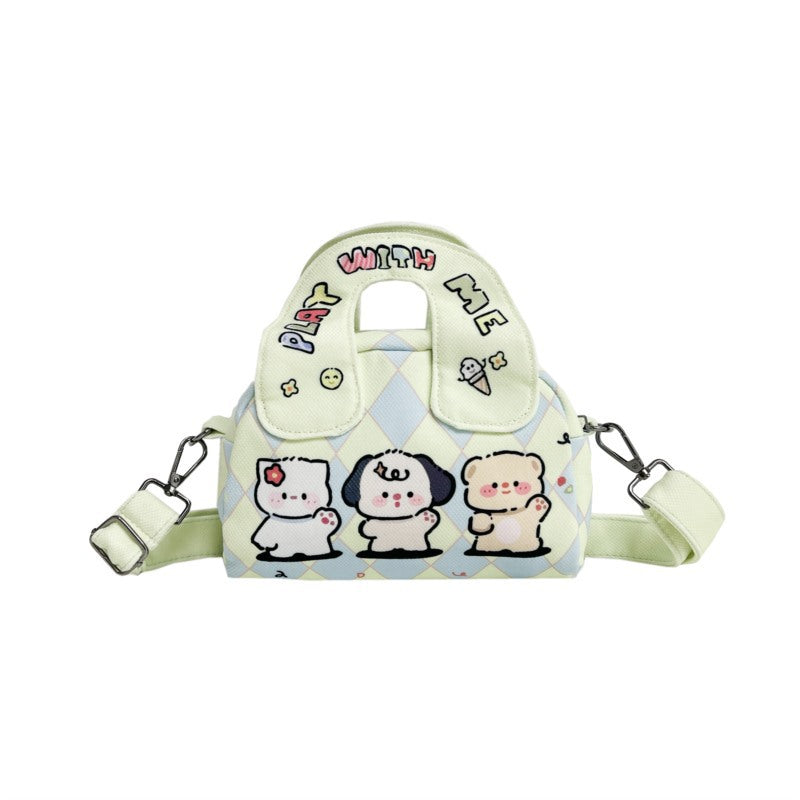 Children's Cute Anime Cartoon Little Versatile Fashion Children's Shoulder Bags