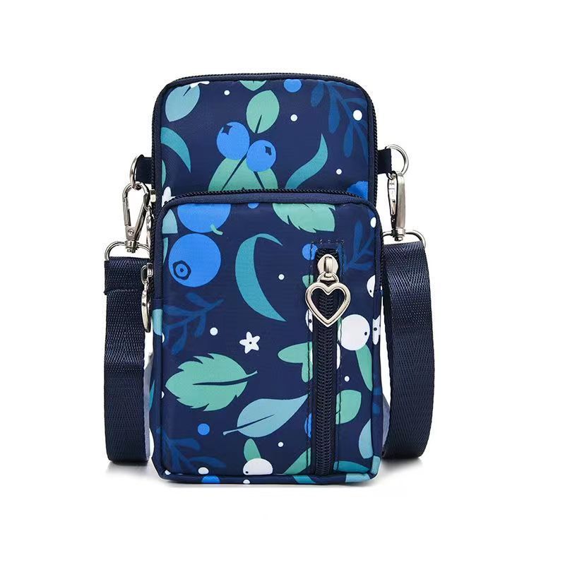 Women's Mobile Mini Large Screen Canvas Halter Phone Bags