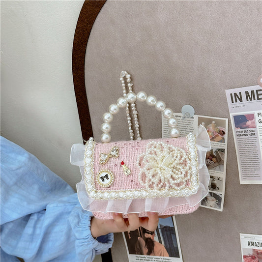 Children's Fashion Pearl Cute Princess Classic Style Children's Shoulder Bags