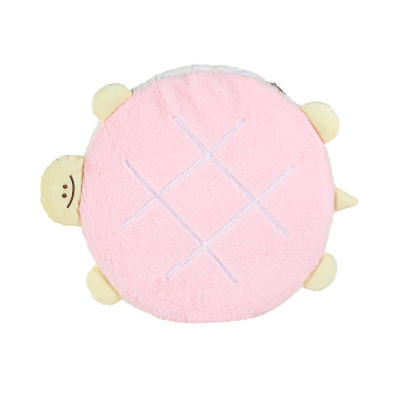 Fan Turtle Plush Funny Expression Earphone Coin Purses