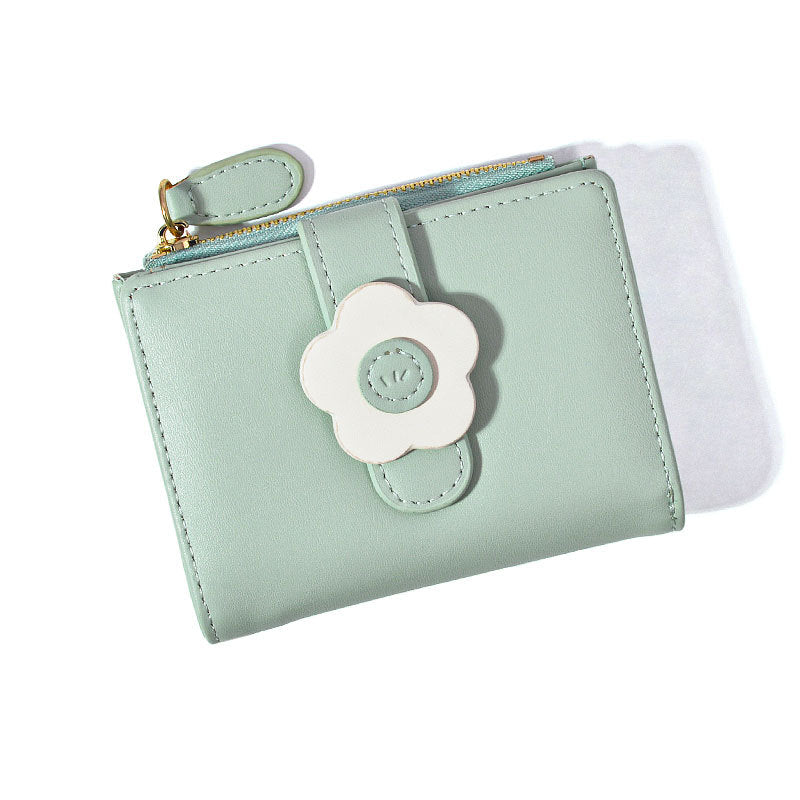 Flower Lady Solid Color Simple None Ladies Wallets