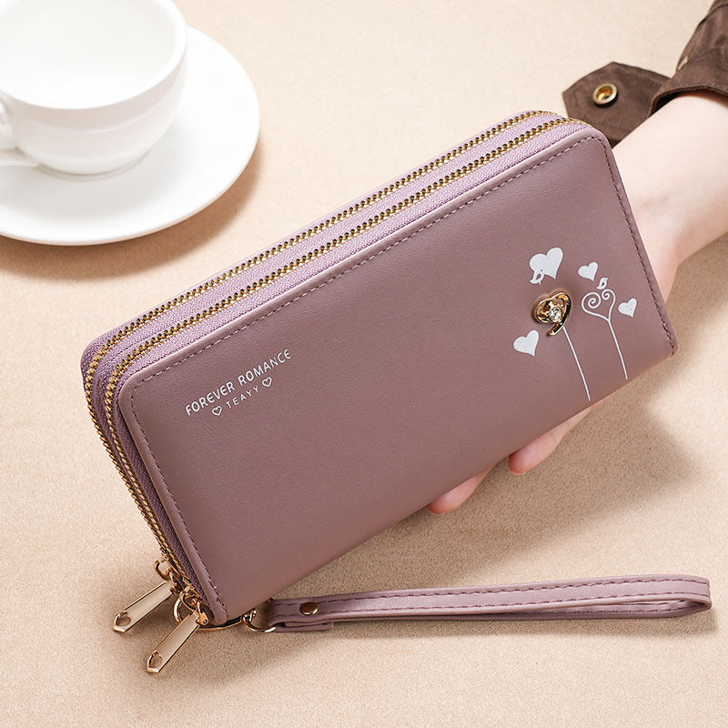 Women's Long Clutch Mobile Multifunctional Zipper Ladies Wallets