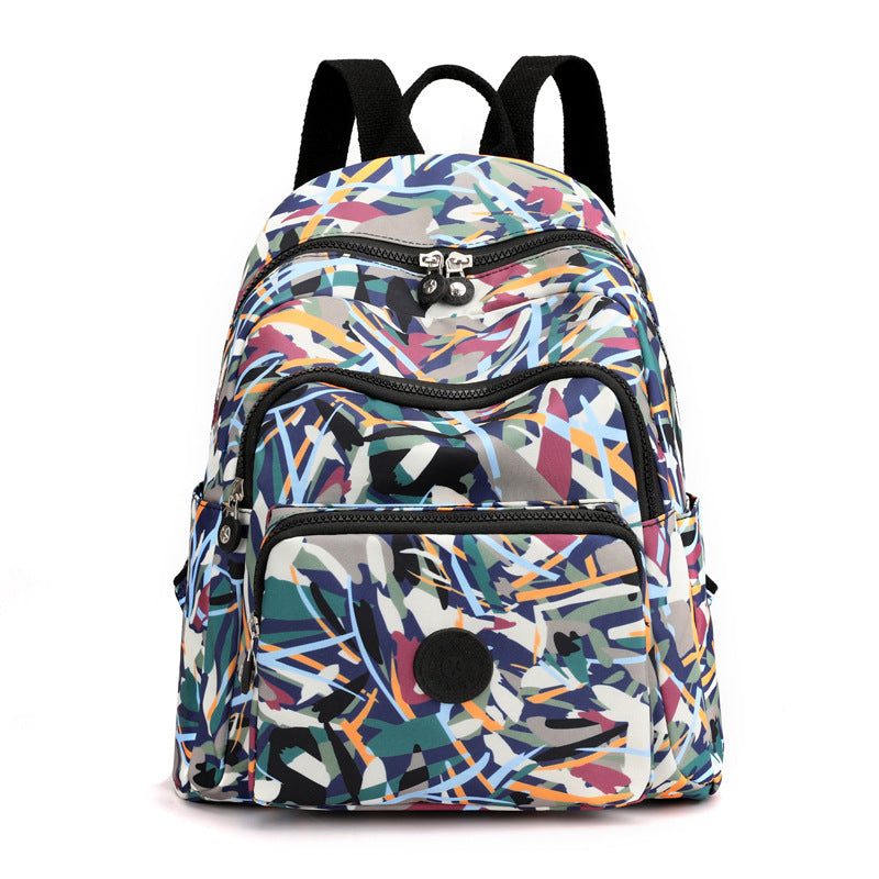 Women's Leisure Nylon Printed Large Capacity Fashion Backpacks