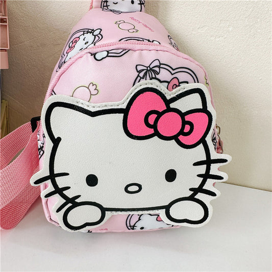 Modèle de dessin animé d'automne pour enfants, un sac de taille en tissu Oxford pour enfants