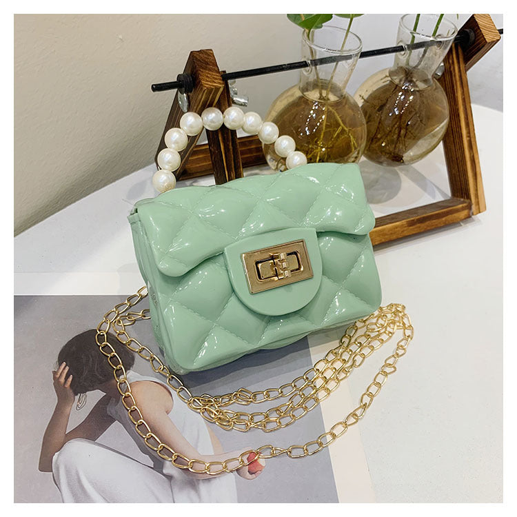 Children's Gel Fashion Small Trendy Cute Pearl Children's Shoulder Bags